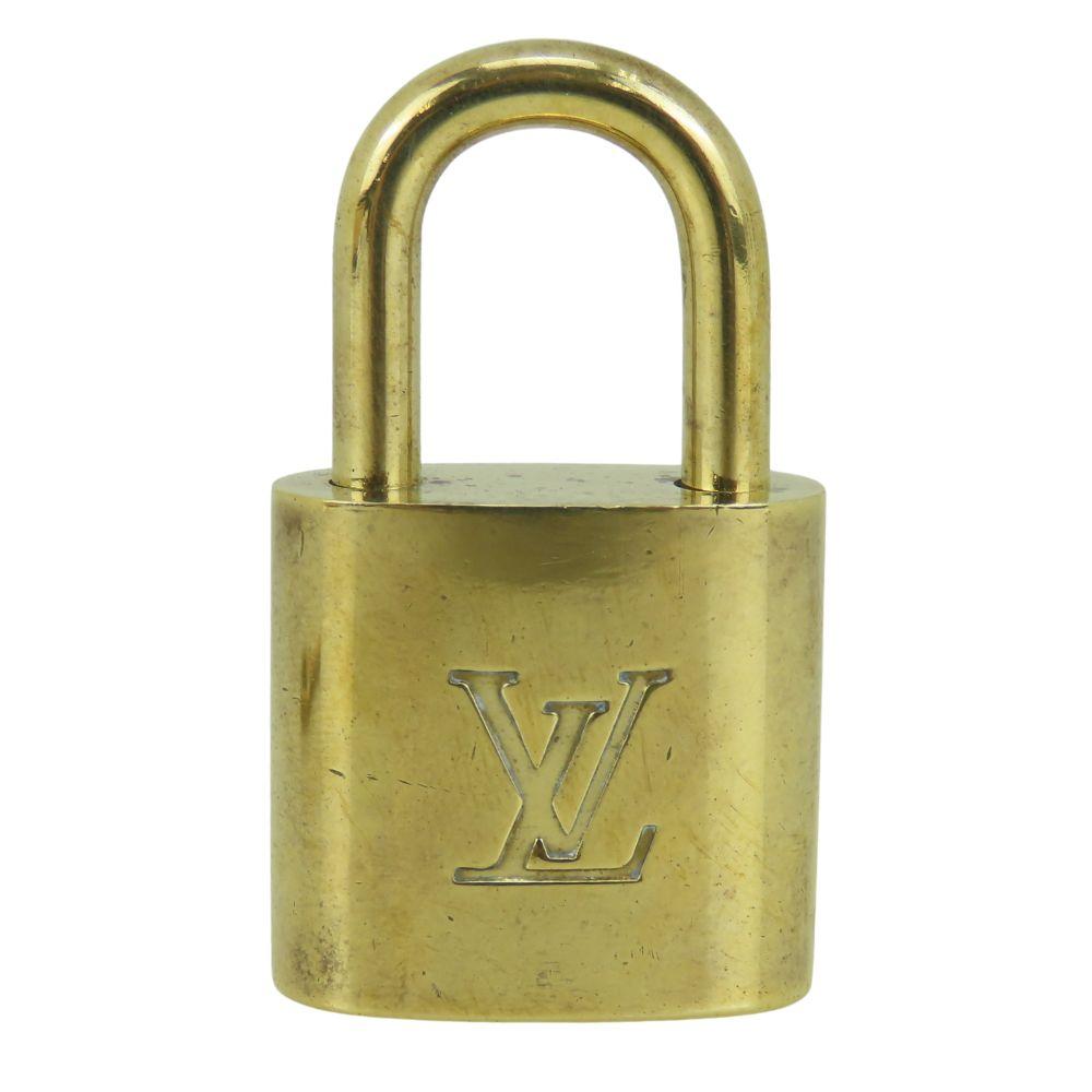 Used LOUIS VUITTON Cadena Key set No.310 metal gold padlock
