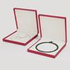 PU Leather Pearl Necklace Gift Box, Right Angle Jewelry Packaging, Goddess Mother's Day Jewelry Set Box.
