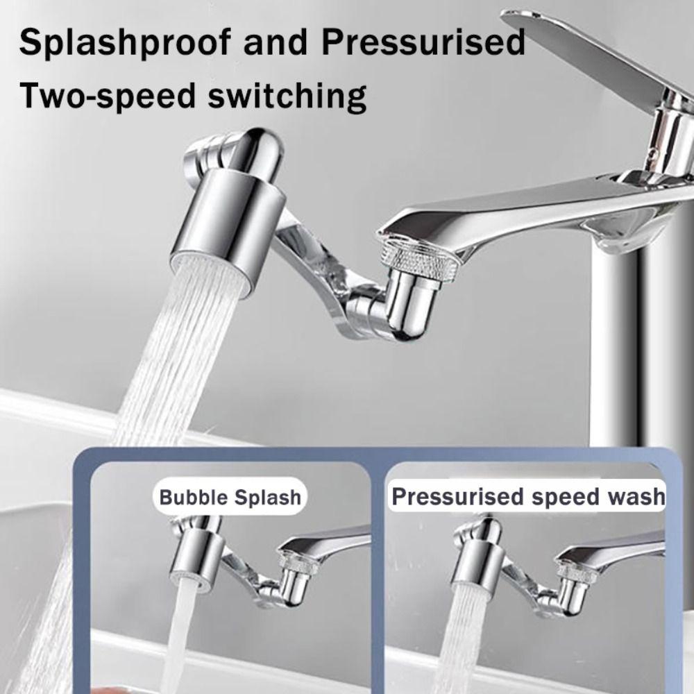 Rotatable Rotating Faucet Joint Sprayer Head Swivel Faucet Attachment Faucet Extender Kitchen
