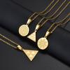 Pintadera Canaria Spain Traditional Ethnic Symbols Pendant Necklaces For Woman  Jewelry #612062