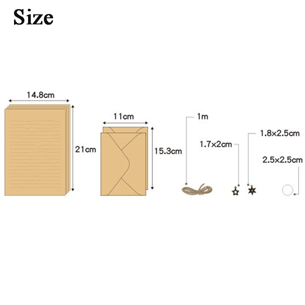 European Style Mailers Set Envelopes Letter Paper Writing Paper Letter Pad Kraft Paper Envelope
