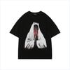 American 2025 New Summer Funny Portrait Printing Short Sleeve T-Shirt Women's Loose Versatile Trend T-Shirt