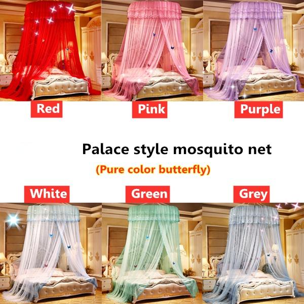 НОВЫЙ кружевной купол принцессы, кровать с балдахином от насекомых, сетчатая занавеска, элегантная круглая москитная сетка, бытовая большая кровать, постельные принадлежности, удобный сон