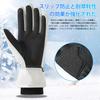 AMOVO Winter Thinsulate Ski Windproof and Full Finger Snowboard Winter Snowboard Smartphone for and Mountaineering Men's Gloves, Cold-Resistant,