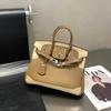 2026 Новая кожаная женская сумка первый слой коровьей кожи swift lace платиновая сумка портативная на плечо женская сумка трансграничный опт