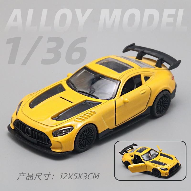 (Bagged) 1:36 Simulation Alloy Car Model Sports Car Model Open Door Pullback Boy Children's Toy Car Ornament Cross-border
