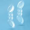 1 Pair Heel Silicone Pads Non-slip Anti-wear Transparent Adhesive Soft Relief Pain Foot Care Women Men Invisible Heel Insole Stickers