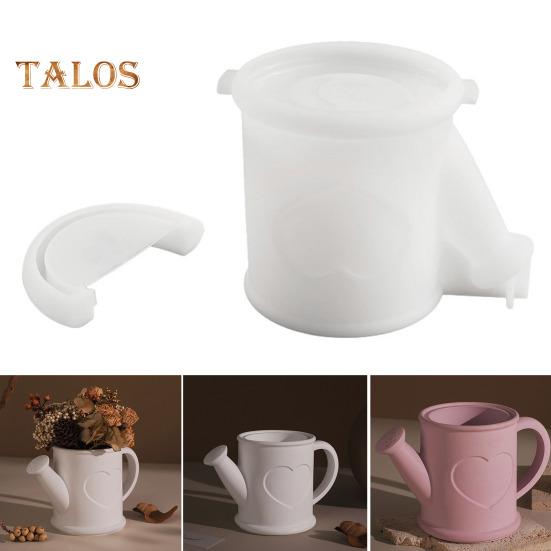 1 Set Watering Can Silicone Mold Handmade Gypsum Epoxy Resin Casting Mold Love Heart Flowerpot Storage Box Making Mould DIY Craft Lovers Gift