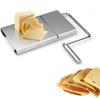 1Pcs Cheese Slicer with Wire Stainless Steel Cutter for Semi Hard Cheese - Vegetable Slicer - Butter Cutting Serving Board