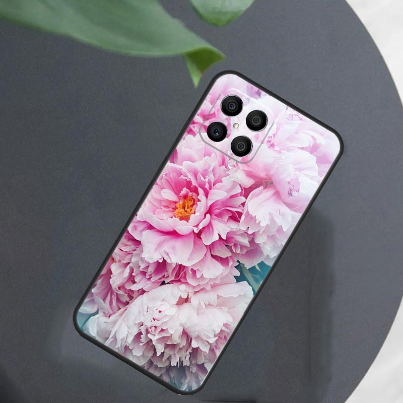 Элегантный розово-фиолетовый цветок пиона для чехла Honor Magic 8 7 5 6 Pro для Honor 200 400 Lite 50 70 90 X8c X8b X9a X9b X9c X9d Win
