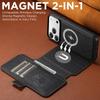 SUTENI Faux Leather Wireless Charging Card Holder Stand Wallet Magnetic Flip Cover Phone Case For iPhone 17 Pro Max 16 15 14 13