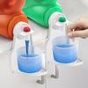 Laundry Detergent Universal White Organizer Soap Dish Collector Spill Cup Holder Rack Fabric Dr C4H1