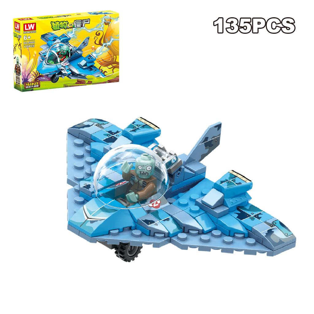 Нетоксичные Новые Растения против Зомби 3 Pvz Игрушки Строительные Блоки Полный Набор Подарок Для Детей В Коробке Детские Куклы Фигурка Строительная Модель