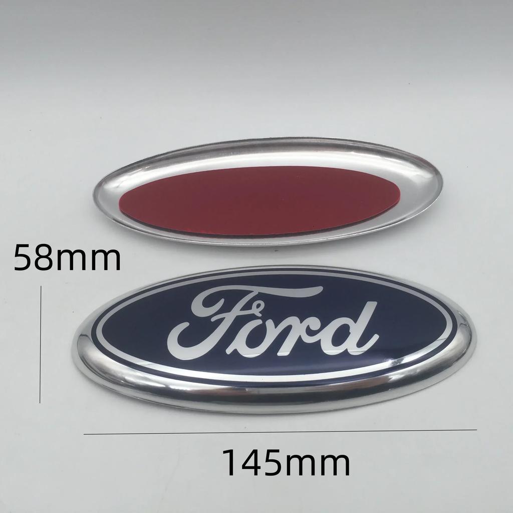 Car Sticker 2026 Ford New 2025 Hot 1pcs 3D for ford blue Car Front Head Hood Bonnet Emblem Rear Tail Bumper Trunk Steering Wheel