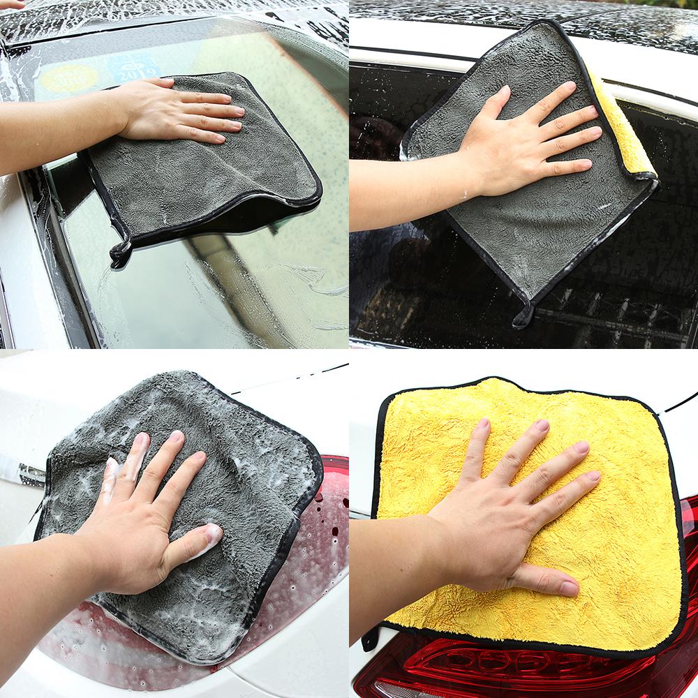 Car Wash Microfiber Towel 30x30CM Car Cleaning Drying Cloth Hemming Car Care Cloth Detailing Car Wash Towel