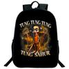 Рюкзак Tung Tung Tung Sahur, итальянский, с мультяшным рисунком, детский, для мальчиков и девочек, для студентов, школьный рюкзак, Tralalero Tralala, подростковая сумка через плечо.