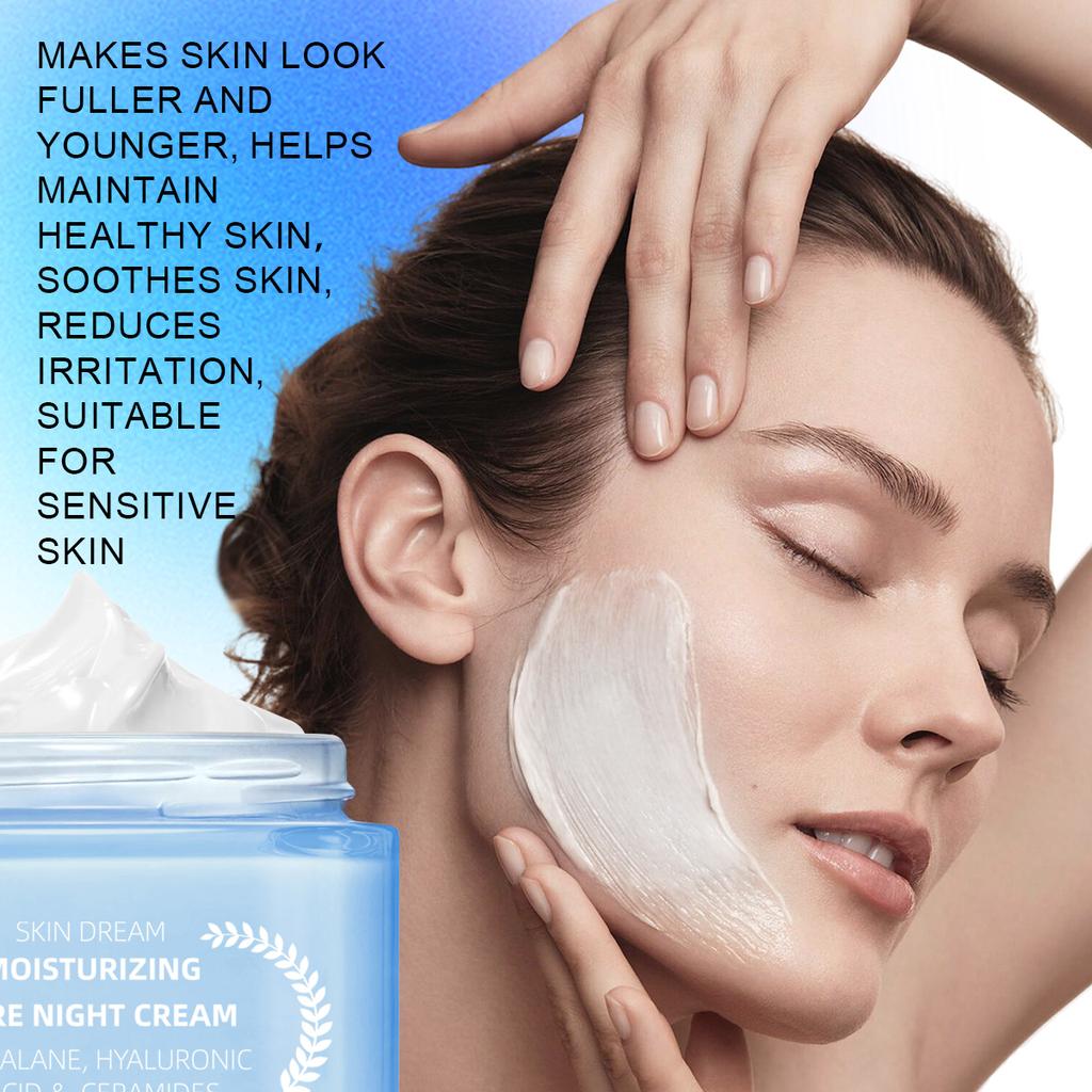 Увлажняющий ночной крем 50 г – Интенсивный уход с гиалуроновой кислотой