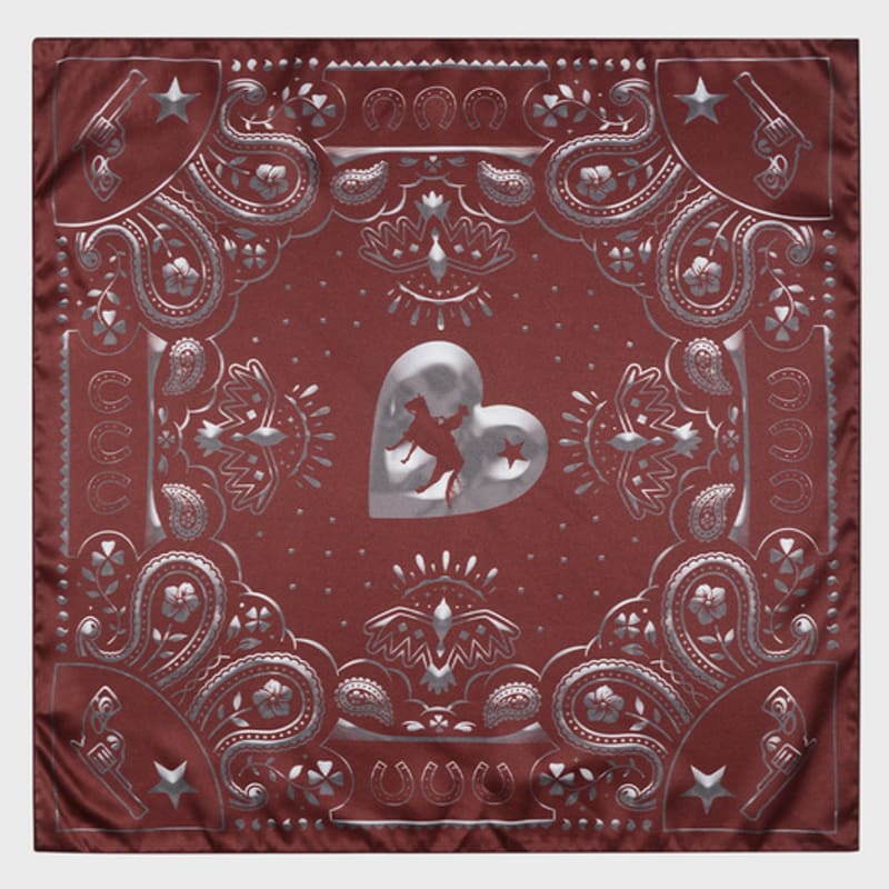 Eireve GRAPHIC BANDANA_BRICK BROWN