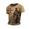 United Kingdom England British UK Templar Knight Warrior Boxing Muay Thai MMA T-shirt National Flag 3D Print Training Retro Fitness Sport Workout