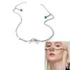 Punk Alien Decent Gothic Mask Mask Cosplay Irregular Metal Face Wearing  Holiday Party Decor