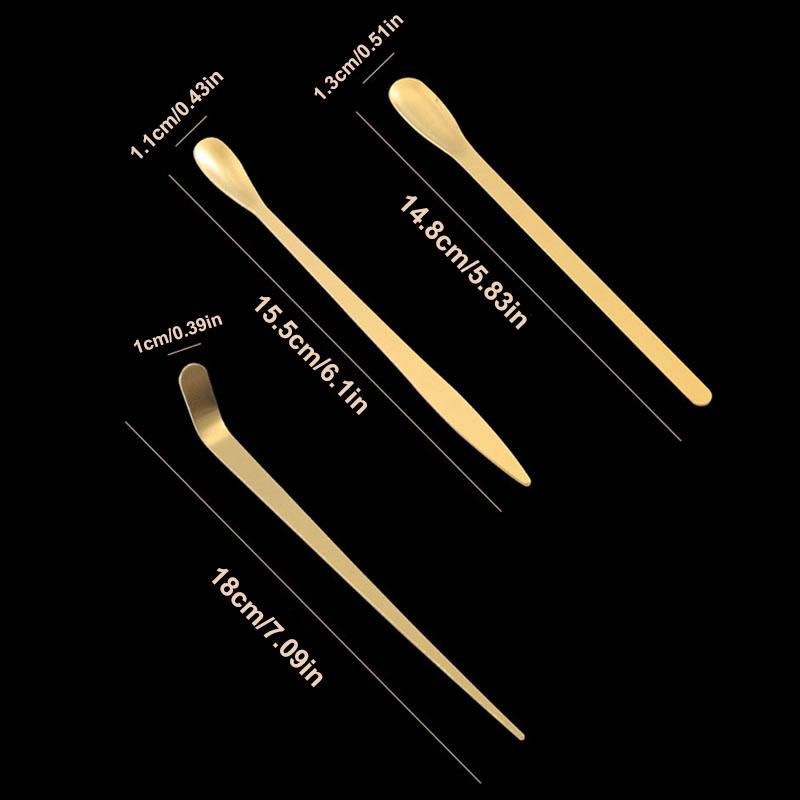 Игла для чая из нержавеющей стали Золотая Серебряная Ложка для матча Совок для чая Чайная церемония Чайная посуда Кухонный инструмент Очистка чайника Измерение чая
