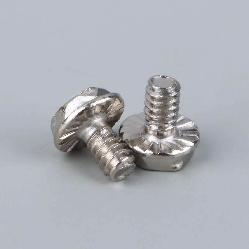 50Pcs Toothed Hex 6/32 Computer Pc Case Hard Drive Motherboard Mounting Screws For Motherboard Pc Case Cd-Rom Hard Disk