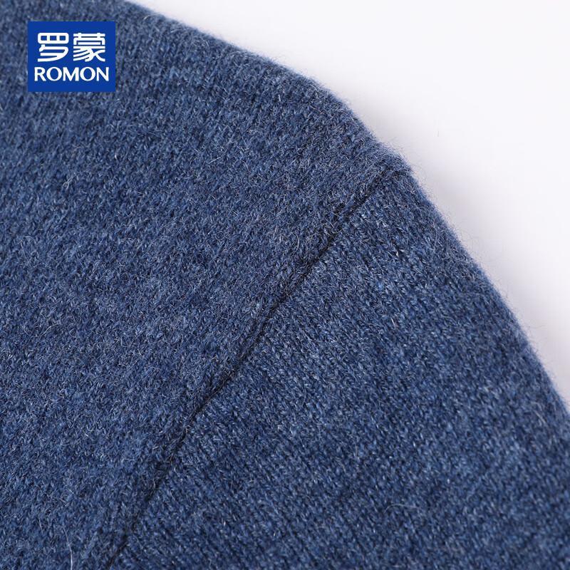 ROMON Мужской кардиган на молнии с воротником-стойкой из 100% кашемира
