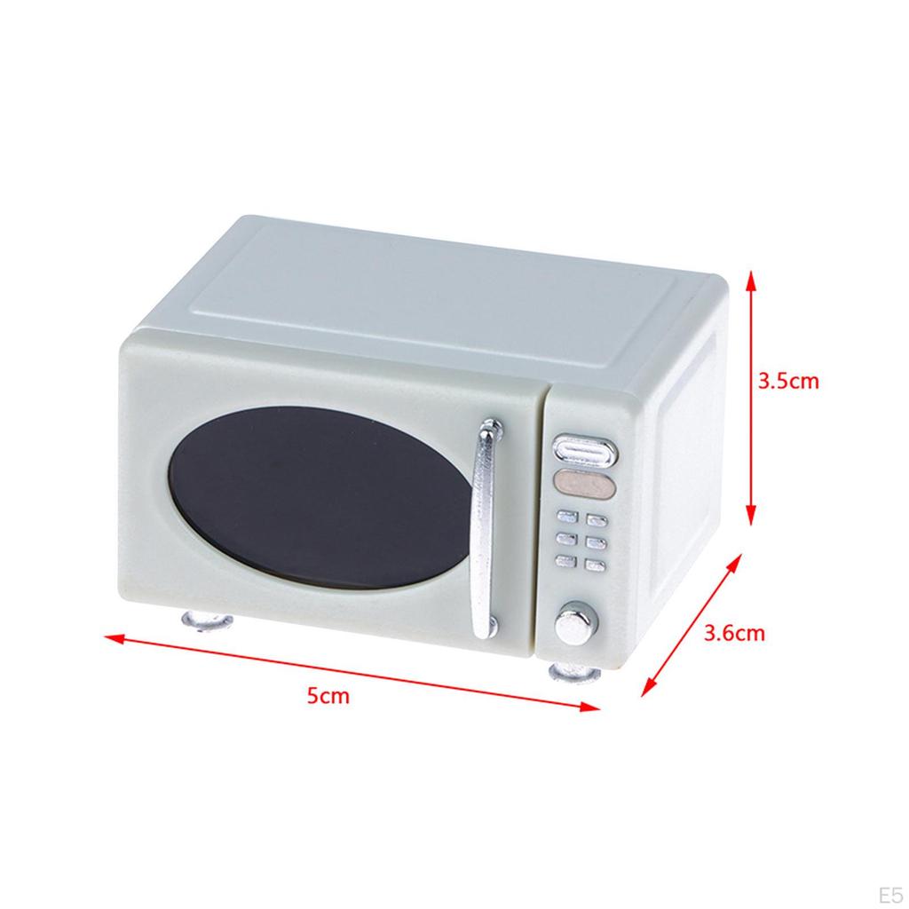 Кукольный домик Мини-микроволновая печь Ролевая игра Сцена из жизни, 1:Мебель и бытовая техника для кухни 12-го масштаба для микро