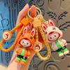 Tide Cute Buck Tooth Keychain Creative Rabub Pendant Cute Female Cartoon Bag Pendant Key Chain Trinket