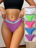 5Pcs/Set Women's Panties Low Waist Striped Underwear Girls Briefs Cotton Underpants Soft Ladies Panty Sexy Female Lingerie XS-L