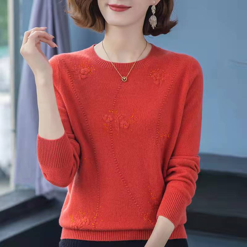 Весенний короткий свитер, свободный женский жаккардовый однотонный вязаный пуловер, универсальный удобный мягкий топ