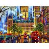 5d Diy Алмазная картина Здание Пейзаж Вышивка крестом Мозаика Вышивка Замок Домашний декор Подарок ручной работы