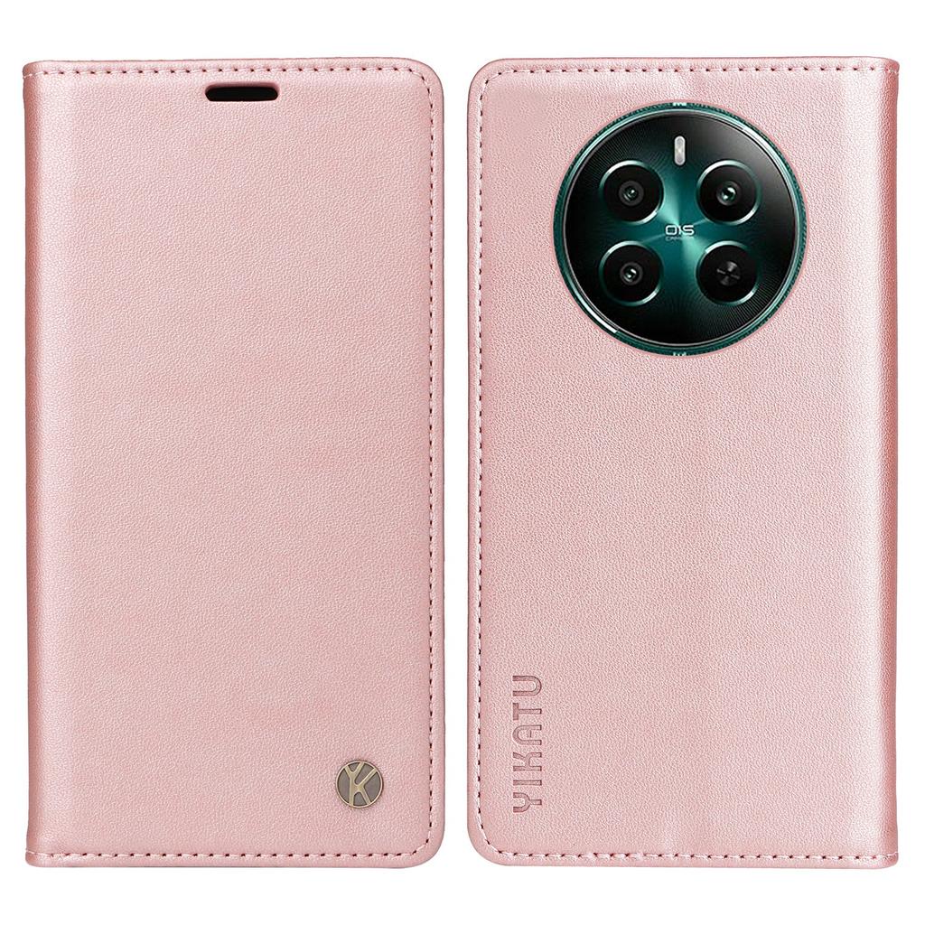 YIKATU YK-001 Для Realme 12 4G/12+ 5G Чехол Кожаный чехол для телефона с магнитной застежкой