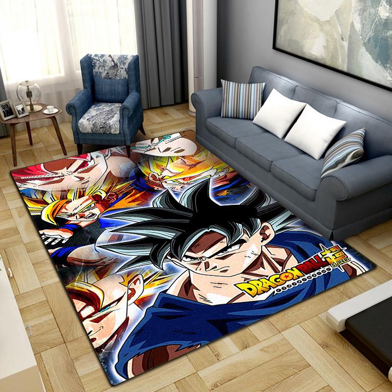 Ковер Dragon Ball для гостиной, спальни, домашнего декора, крутой коврик с изображением из фильма, напольный коврик -LXR7
