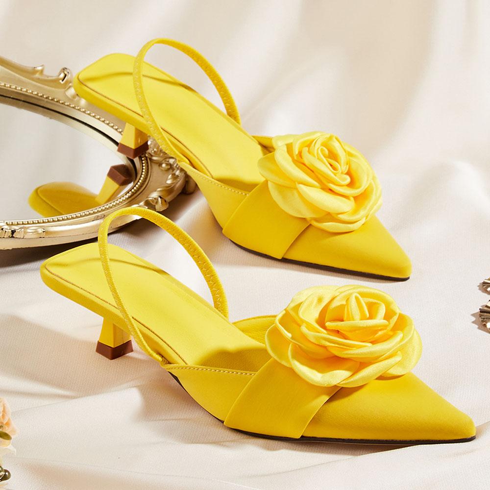 Женские босоножки-лодочки с цветочным принтом и острым носком на высоком каблуке. Шелковые босоножки на каблуке-рюмочке. Элегантные офисные женские сексуальные босоножки для вечеринок, большой размер 43.