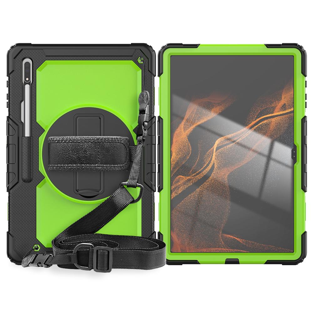 Armor Heavy Duty для Samsung Galaxy Tab S8Ultra Smart Tablet Case для 12,4 Samsung S7Plus A8 10,5 X200 A7 Lite 10,4 T500/T505 Силиконовый защитный чехол