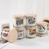 Niche Wooden Cover Glass Scented Candle Home Scented Candle Ornament Wedding Souvenir