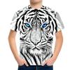 Summer Round Neck Animal Pattern 3D Printed Top Fashionable Casual Short Sleeved Children's Boy T-shirts