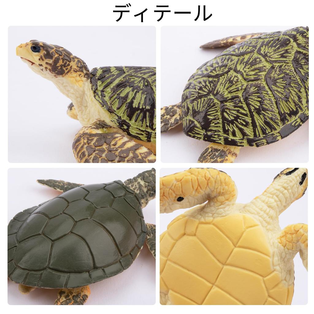 Набор из 6 фигурок черепах TOYMANY, набор морских животных, реалистичные модели животных для любителей черепах, популярные игрушки с животными, подарки на день рождения, Рождество, новинка