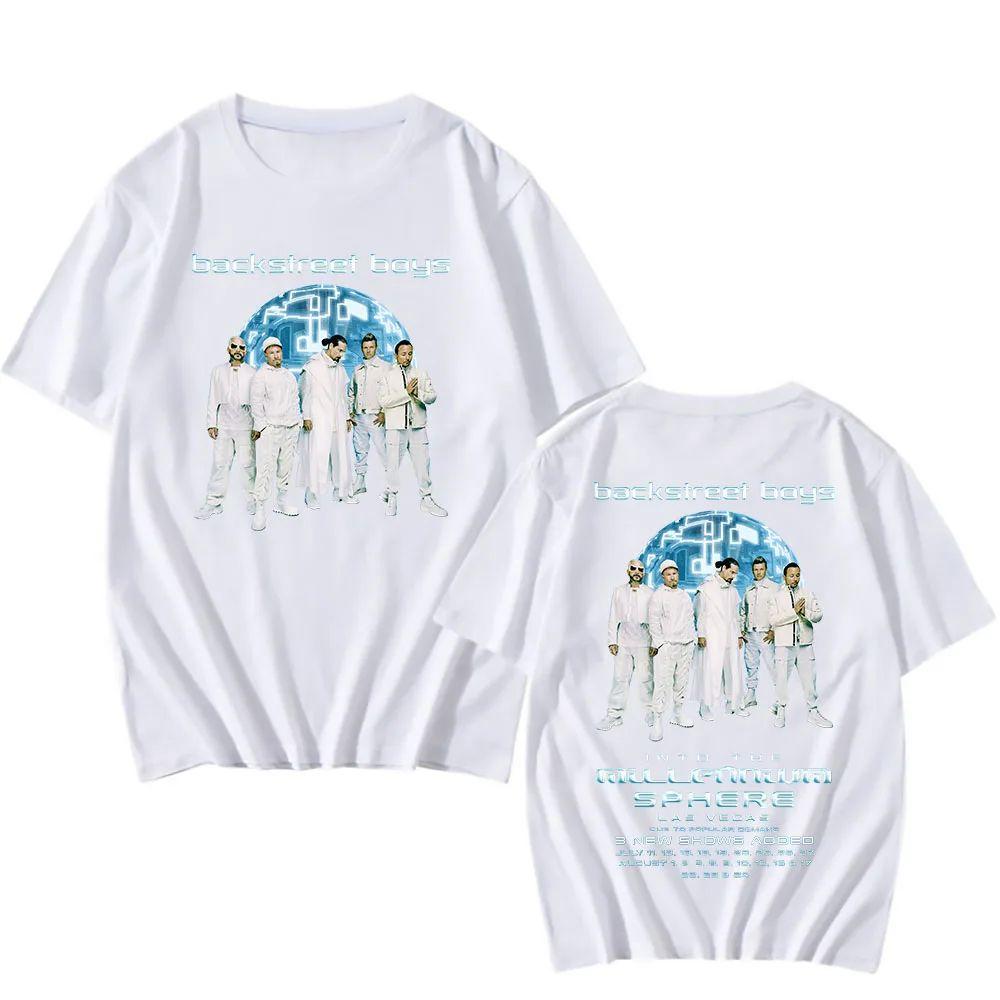 Vintage T Shirt Fashion Backstreet Boys Millennium Tour 2025 Music Unisex Tops Men Women Trend Y2k Short Sleeve T-shirts