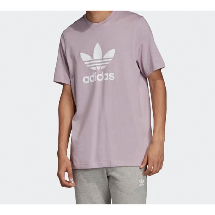 Adidas Originals T Shirt Men's Light Pink Purple Gray ED4714