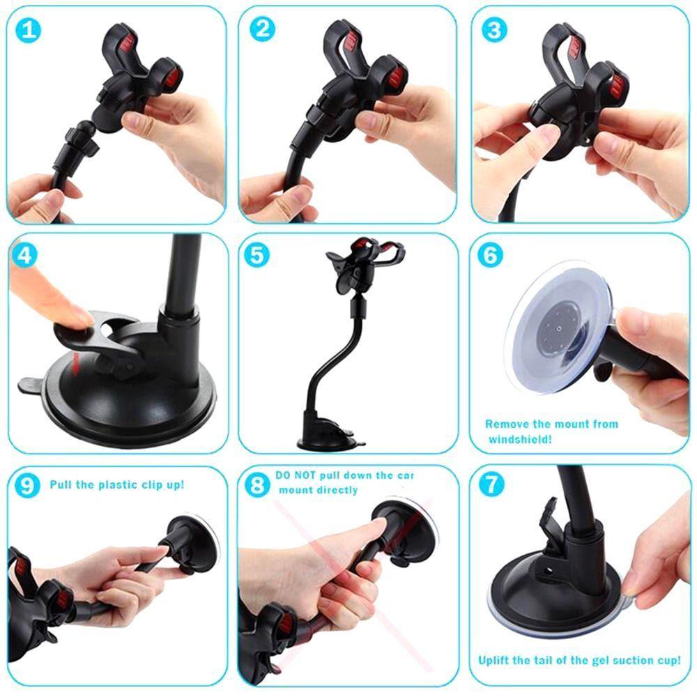 Rotation Sucker Holder for Cell Phone Suction Cup Mount Mobile Phone Holders Car Phone Bracket