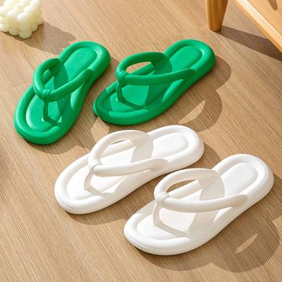 Летние шлепанцы женские однотонные нескользящие простые домашние шлепанцы с перемычкой