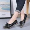 Women Shoes Moccasins Women Flats Loafers Genuine Leather Female Shoes Slip On Ballet Bowtie Women's Shoes Kkm