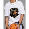 Мужская белая футболка Бензиновый Бандит Классический Автомобиль Любители Скорости 1996 Графический Принт Повседневный Уличный Стиль