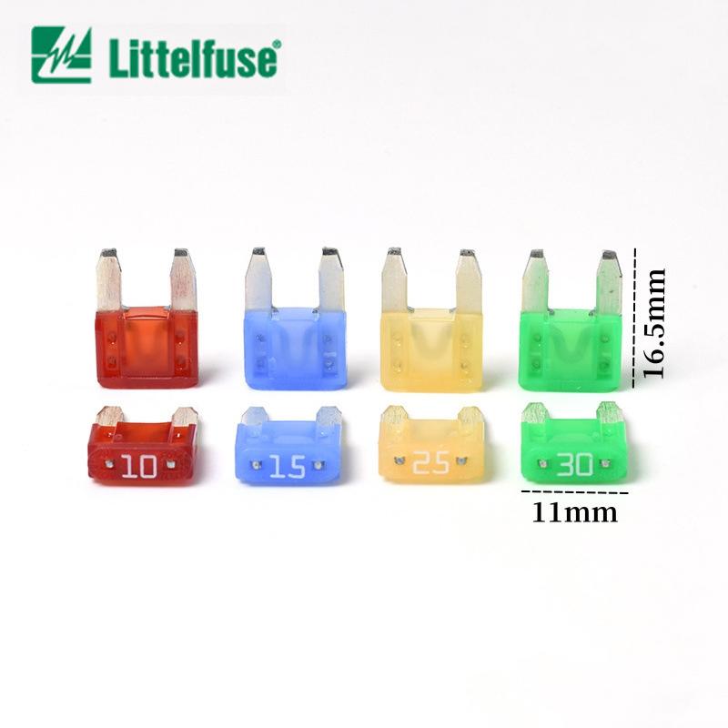(120pcs/pack)LittelFuse 0297 Car Blade Fuse for Automotive Application, Mini Fuse 2A 3A 4A 5A 7.5A 10A 15A 20A 25A 30A Auto Fuse