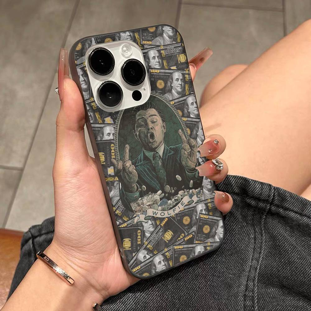 Классический фильм Волк с Уолл-Стрит Для IPhone 17 16 15 14 13 12 11 Pro Max Plus Pro Прозрачный чехол для телефона Нескользящий корпус