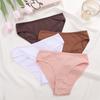 FINETOO Cotton Panties Women Soft Underwear Solid Color Maillard Style Ladies Lingerie S-XL