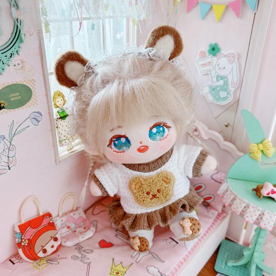 Изысканное мягкое износостойкое кукольное платье 20 см Idol Cotton Princess Toy Rop Play