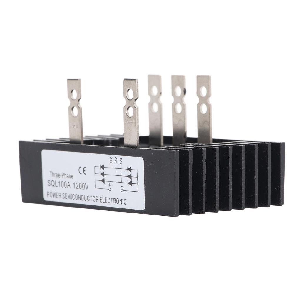 High Power Rectifier Diode Bridge Voltage Regulator 3 Phase 100A 1200V Module with Heatsink